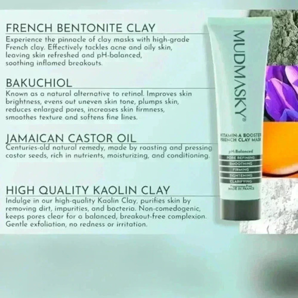 MUDMASKY Vitamin-A Booster French Clay Mask - Picture 4 of 8
